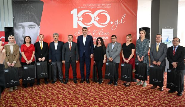 BAŞKAN KOCAMAN’IN OKUL MÜDÜRLERİYLE 100. YIL BULUŞMASI