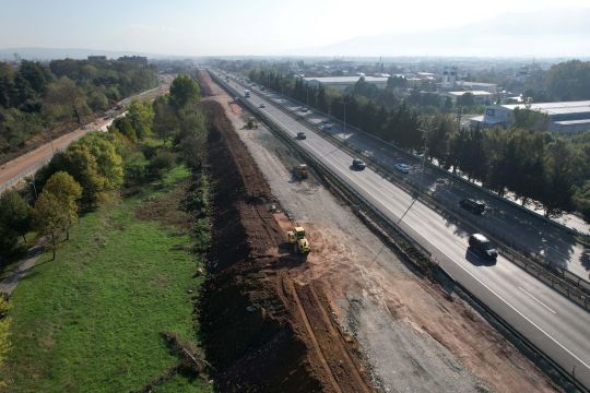 Kocaeli Stadyumu yolunda trafik düzenlemesi