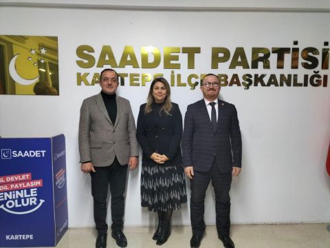 CHP Kartepe'den Saadet Kartepe'ye ziyaret Merttürk, merhum Erbakan'ın sözleri ile selamladı