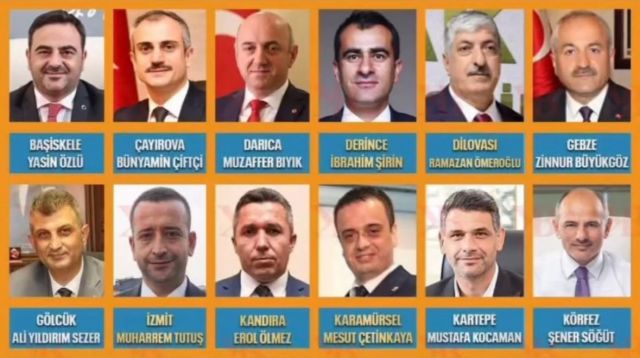 Ak Parti Kocaeli ilçe belediye başkan adayları belli oldu