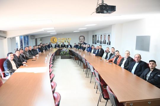 VEKİLLER YILMAZ’A HAYIRLI OLSUN ZİYARETİNDE BULUNDU