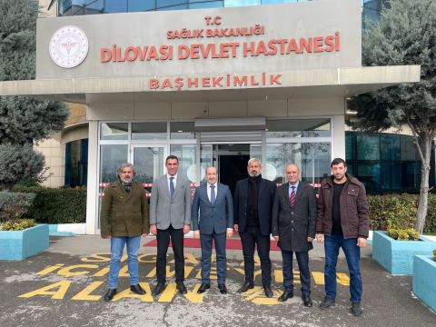 AĞRILILAR DERNEĞİNDEN DİLOVASI HASTANE MÜDÜRÜ GÖZALAN’A ZİYARET
