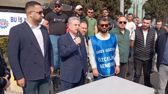 Anahtar Parti İlçe Başkanı Şener'den İşçilere Destek