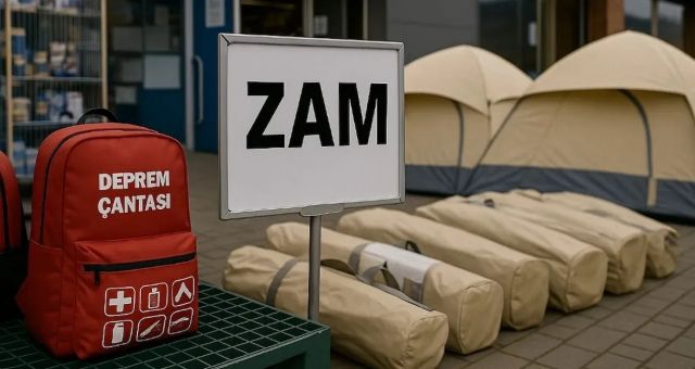 Deprem sonrası deprem çantası ve çadır fiyatları arttı