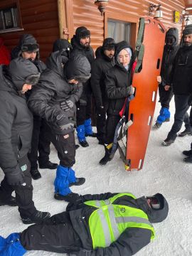 Kuzuyayla’da kış tatbikatı