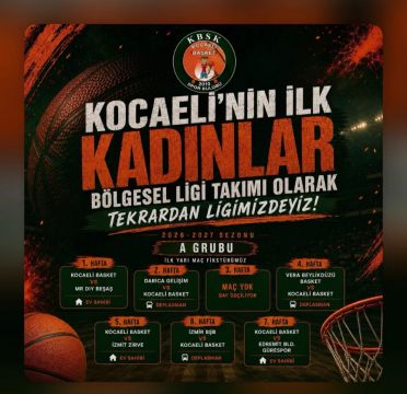 KOCAELİ’NİN GURURU KOCAELİ BASKET YENİ SEZONDA YENİDEN KADINLAR BÖLGESEL LİGİ’NDE