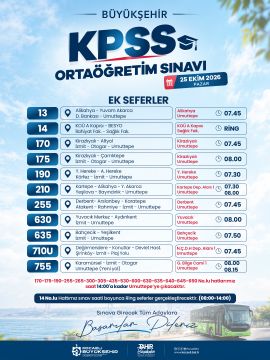 Büyükşehir’den KPSS için özel ulaşım planlaması