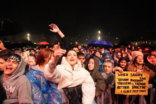 Cumhuriyet coşkusu yağmur tanımadı